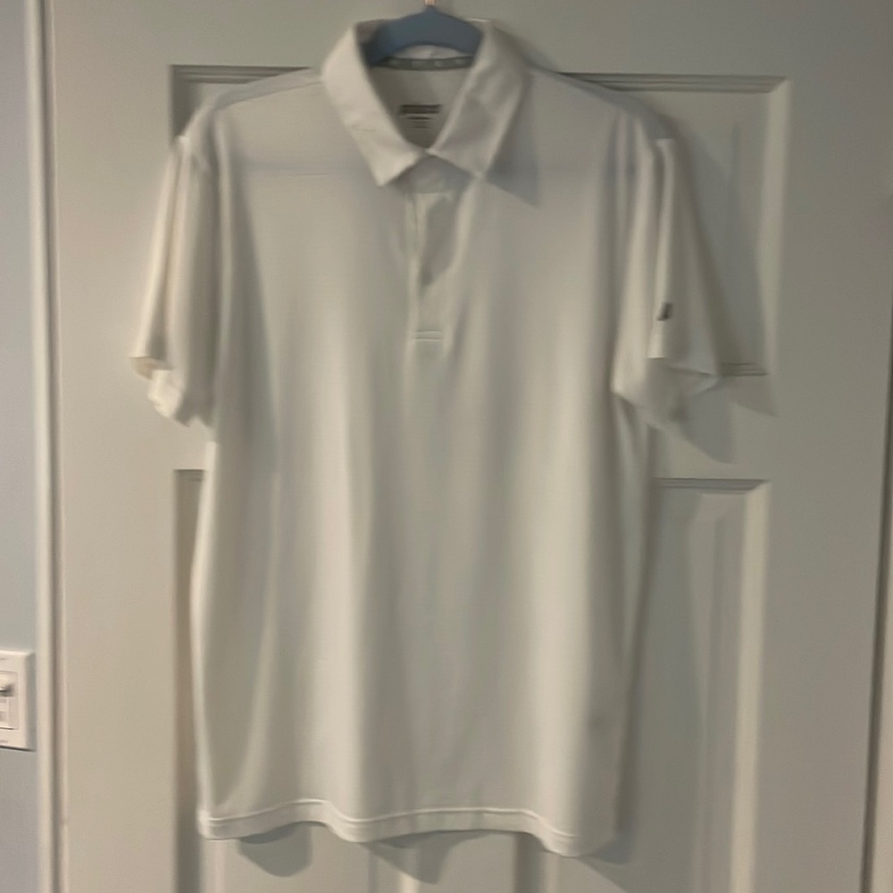 Prince, white, collared tennis shirt